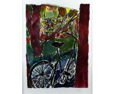 § § Bob Dylan (American Musician, 1941-), ‘Bicycle’, 2012, limited edition giclée print on hahnemühle paper, published by Was