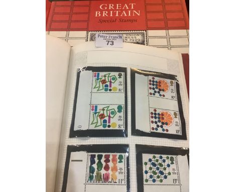 Box with Great Britain selection in album, box of First Day Covers, on pages, in packets. Also few presentation packs, souven