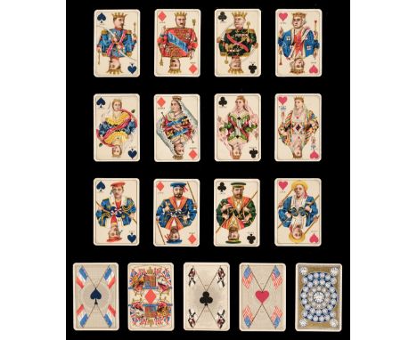 * English playing cards. Royal National Patriotic Playing Cards, 2nd edition, David Kimberley &amp; Sons, circa 1893-1897, a 