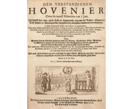 [Sterbeeck, Franciscus van]. Den verstandighen hovenier, over de twaelf maenden van 't jaer..., Antwerp: Gaspar van Gaesbeeck