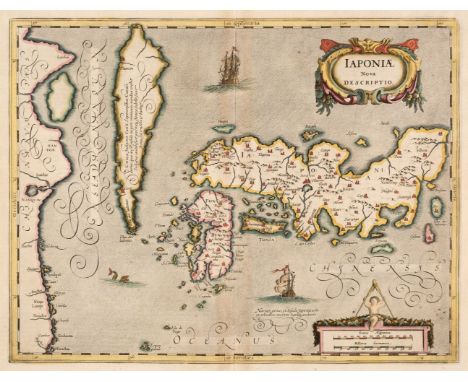 Japan. Mercator (Gerard, Hondius H. &amp; Jansson Jan), Japoniae Nova Descriptio, Amsterdam, circa 1640, hand-coloured engrav