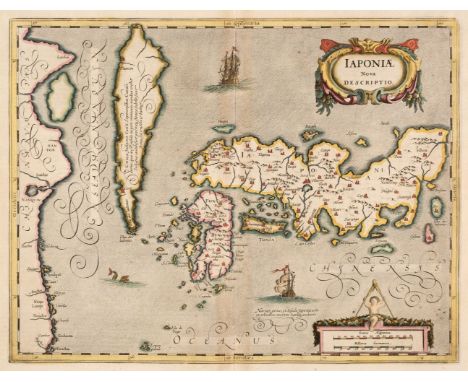 Japan. Mercator (Gerard, Hondius H. &amp; Jansson Jan), Japoniae Nova Descriptio, Amsterdam, circa 1640, hand-coloured engrav