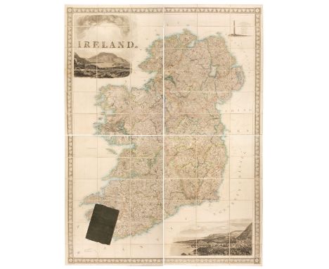 Ireland. Wyld (James), Ireland, published by James Wyld, Geographer to the Queen [1838], very large engraved map on four shee