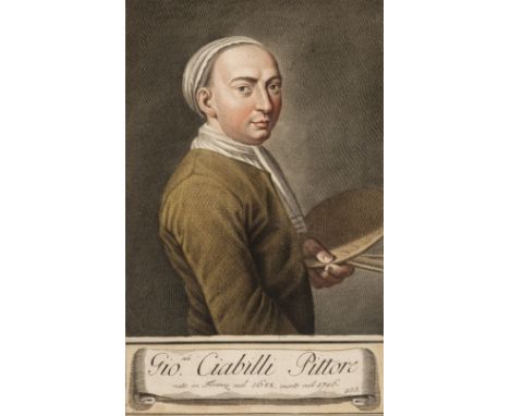 * Lasinio (Carlo). Nine engraved portraits from Raccolta di 255 Ritratti di Artisti Eccellenti 1791-1796, 9 hand-coloured eng