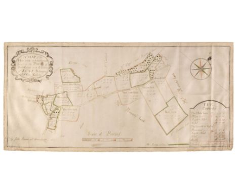 Estate Plan. Bowra (John), A Map of the Hole Farm and the Sprouds lying in the Parish of Speldhurst in the County of Kent, Be