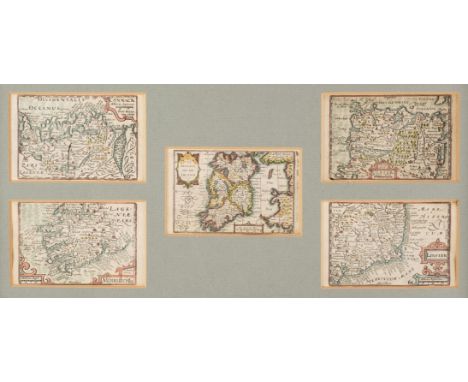* Ireland. Van den Keere (Pieter). Five Maps of Ireland: The Kingdome of Irland, Connack, Mounster, Ulster [and] Linster circ