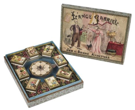 * Board game. L'Ange Gabriel, jeu de bonne aventure, Paris: L.S., illustrated by Ludovic, circa 1891, chromolithograph, 8 sma