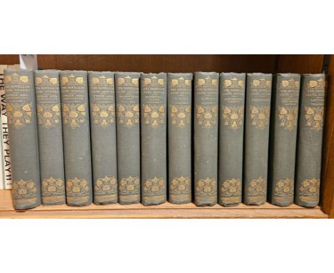 Austen (Jane). The Novels of Jane Austen, Winchester Edition, 12 volumes, mixed editions, Edinburgh: John Grant, 1911-12, mon