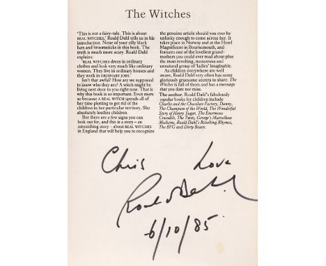 Dahl (Roald). The Witches, uncorrected proof, London: Jonathan Cape, 1983, illustrations by Quentin Blake, slight toning to f