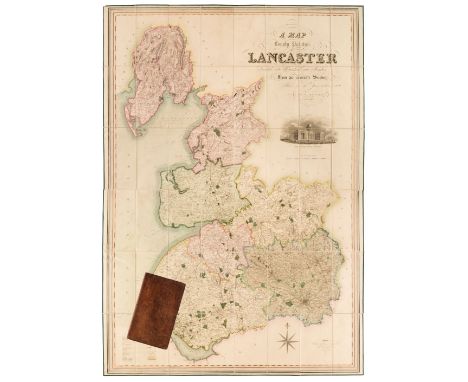 Lancashire. Hennet (G.), A Map of the County Palatine of Lancaster Divided into Hundreds and Parishes from an accurate survey