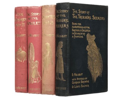 Nesbit (Edith). Five Children and It, 1st edition, London: T. Fisher Unwin, 1902, forty six plates after woodcuts by H.R. Mil