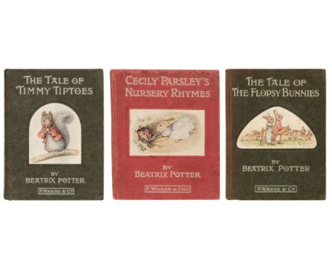 Potter (Beatrix). The Tale of The Flopsy Bunnies, 1st edition, London: Frederick Warne and Co, 1909, twenty-seven coloured il