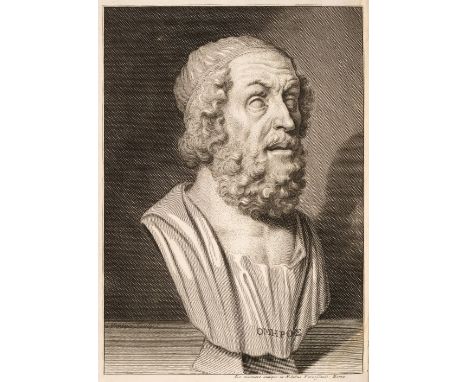 Pope (Alexander, translator). The Iliad of Homer, 6 volumes, 1st folio edition, London: Printed by W. Bowyer, for Bernard Lin