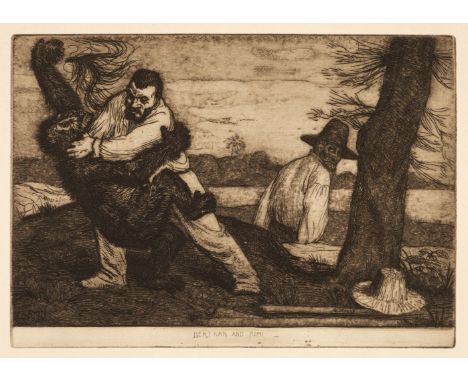 Strang (William). A Series of Thirty Etchings, illustrating subjects from the writings of Rudyard Kipling, London: Macmillan,