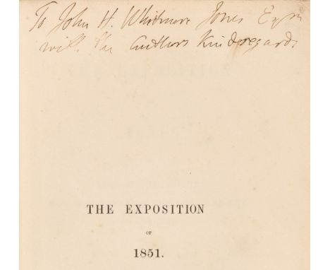 Babbage (Charles). The Exposition of 1851; or, views of the industry, the science, and the government of England, second edit