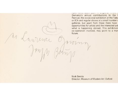 Beuys (Joseph). The Secret Block for a Secret Person in Ireland, Oxford: Museum of Modern Art, 1974, numerous monochrome illu