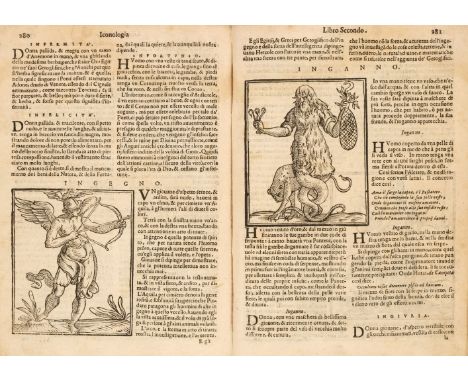 Ripa (Cesare). Iconologia... divisa in tre libre ne i quali si esprimono varie imagini di Virtu, Vitii, Affetti, Passioni hum