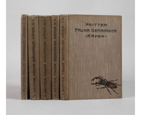 Fauna GermanicaDie Käfer des Deutschen Reiches, nach der analytischen Methode bearbeitet von Edmund Reitter, Band I-V, Stuttg