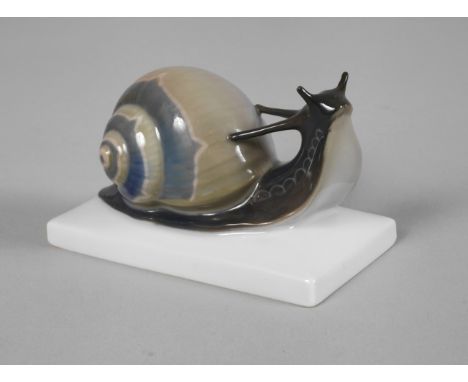 Rosenthal "Schnecke"Entwurf Albert Caasmann 1923, signiert, grüne Stempelmarke mit Zusatz Germany nach 1957, Modellnummer 646