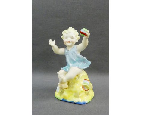 Royal Worcester Freda Doughty 'Sunday's Child' figure, 13cm high