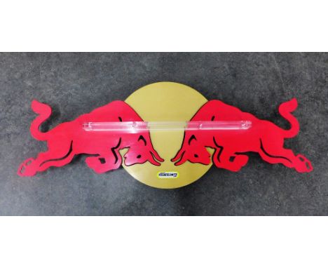 Red Bull hard plastic light up sign, 91 x 38cm