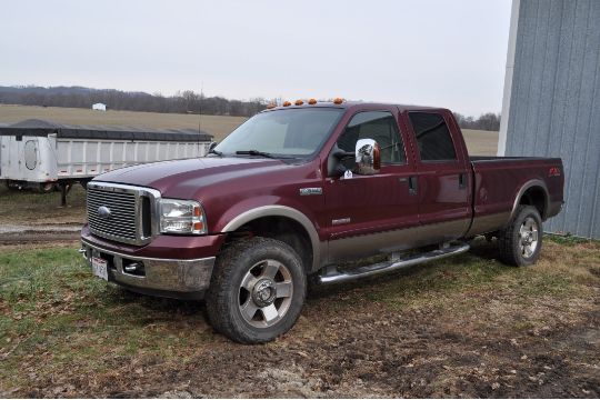 2006 Ford F350 Lariat Super Duty Powerstroke V 8 Diesel Auto 4x4 4 Door Long Bed Gooseneck