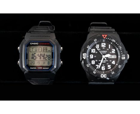 Two Gents Casio Wrist Watches both with resin straps. Not tested for accuracy.