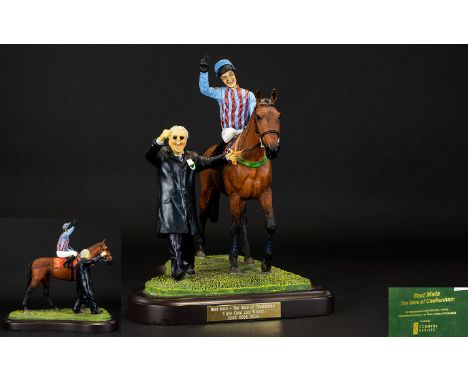 Country Artists Original Sculpture by Rachel D. Hartley ' Best Mate ' The Hero of Cheltenham, Triple Gold Cup Winner 2002, 20