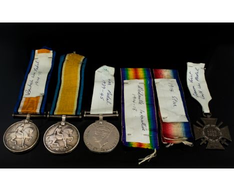 World War I Military Medals Awarded to 1/ 5-7531 PTE. E. HYATT RIF BRIG. 2/ 3755 PTE. C.J.J. VINCENT MONMOUTH, R + 3/ A World