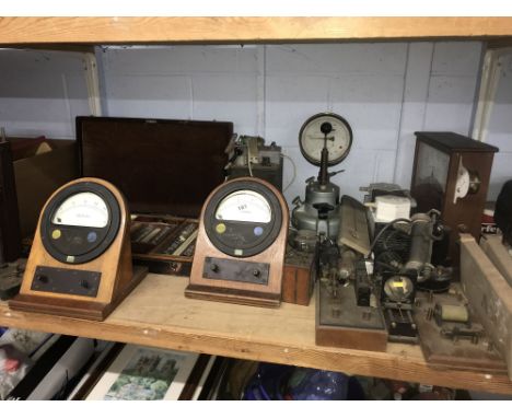 Shelf of scientific equipment