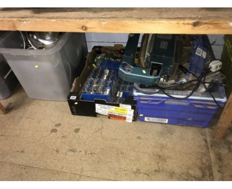 Three boxes of assorted including tools etc