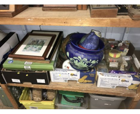 Shelf of assorted