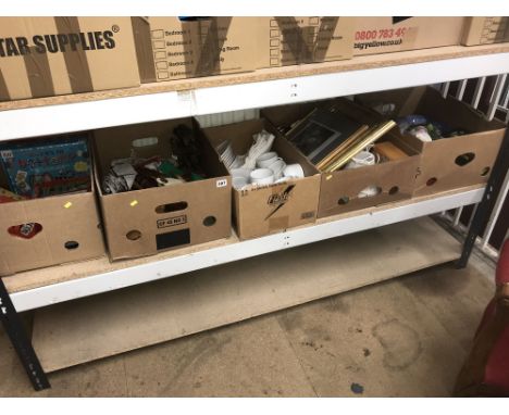 Five boxes of assorted, Ringtons, Harmony tea service etc