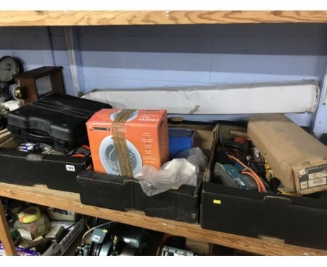 Three boxes of tools etc