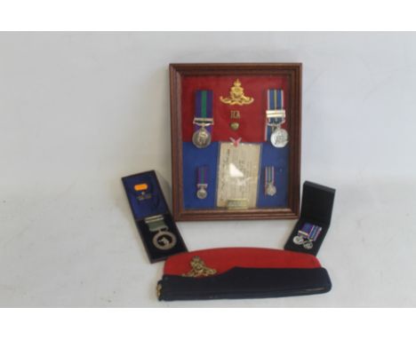 A GEORGE VI GENERAL SERVICE MEDAL with Palestine 1945-48 clasp to 19059704 Gunner D. C. B. Grant Royal Artillery together wit
