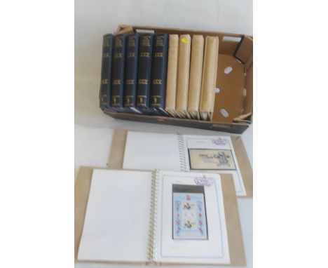 SIX ALBUMS OF WORLDWIDE STAMPS RELATING TO THE ROYAL FAMILY - Queen Elizabeth II 60th Birthday, Duke of York's Wedding, Queen