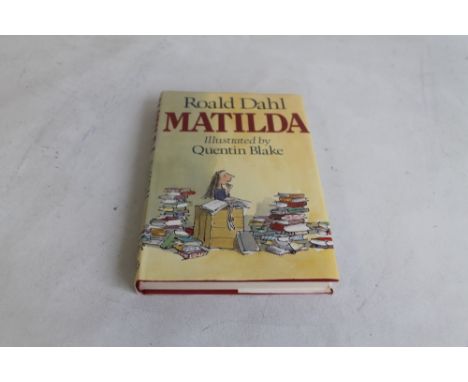 ROALD DAHL - 'MATILDA' first edition, Jonathan Cape 1988 with dustjacketCondition Report: Book has a few slight splashes on c