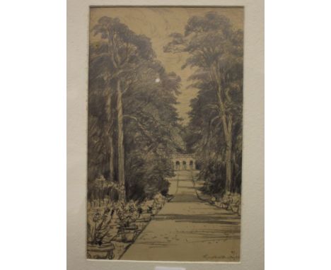Bristol - The Ralph Hack CollectionBristol - Kings Weston House - ‘The Echo’ - Pencil Sketch, Signed Bottom Right ‘R.G.’ Date