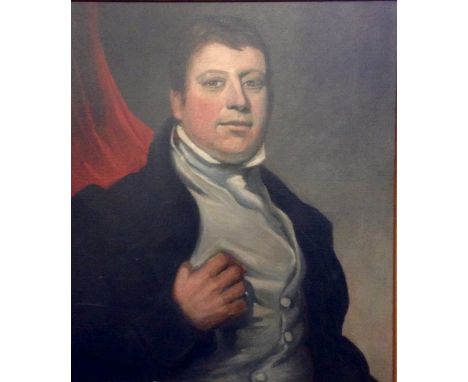 English School (19th Century) Half length portrait of a gentlemanOil on canvasUnsigned46cm x 48cm