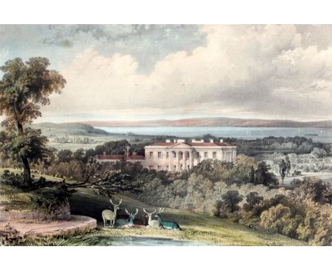 Bristol - Leigh Court Somersetshire - by T. S. Butterworth ‘The Magnificent Seat of Philip John Miles Esq.’ Coloured Lithogra