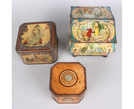‘Watteau’ 1903 by Huntley, Boorne & Stevens published by Huntley & Palmers an ornate casket style tin, decorated with panels 