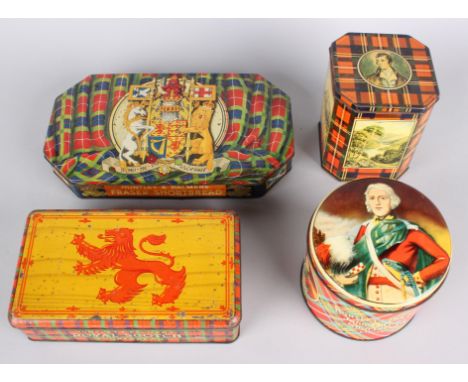 ‘Fraser Shortbread’ - 1952 published by Huntley & Palmers, a tin with chamfered corners decorated with lion and unicorn devic