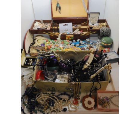 A large collection of vintage costume jewellery to include a Pisces brooch by Pan, replica Lea Stein fox brooch, items by Mir