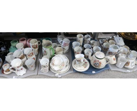 A lot comprising a quantity of 19th/20th century Royal commemorative china to include a Foley cup and saucer commemorating Vi