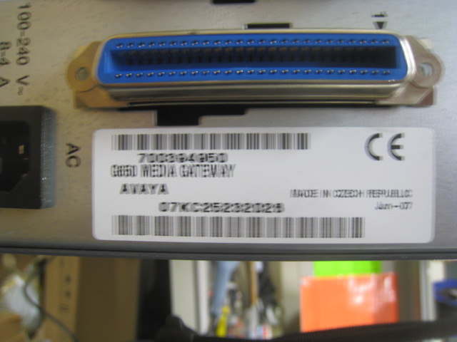 Avaya G650 Media Gateway with 6 x cards. See photo for details