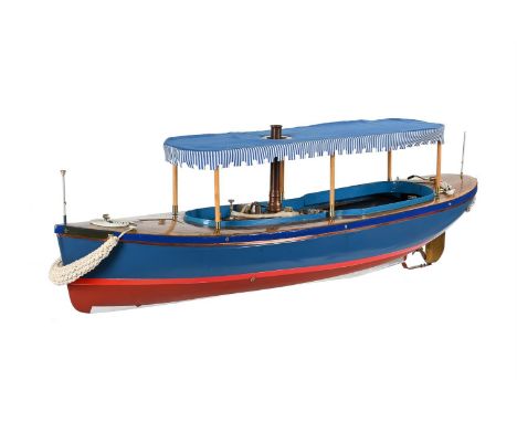 A well engineered and constructed model of a live steam powered Lake Windermere Steamer 'Josephine' built by renowned model m