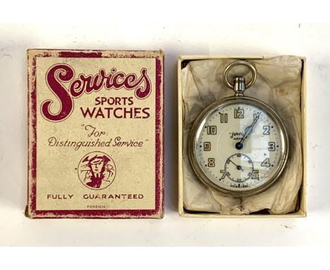 A Services Sports Watches 'Army' pocket watch, in original box 