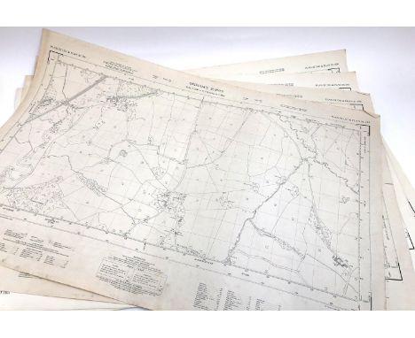 Four Ordinance Survey maps, scale 1:2500. PLAN ST 3201 &amp; 3301, 3202 &amp; 3302, 3203 &amp; 3303, 3400 &amp; 3500. 