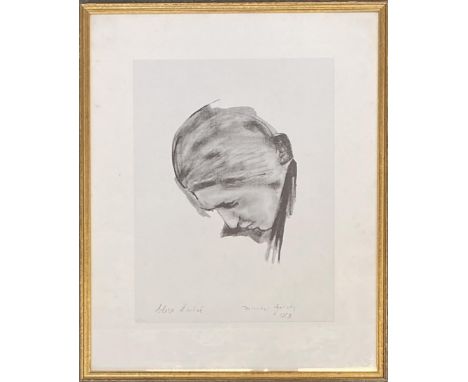 Michael Garady (b.1933), portrait of the pianist Clara Haskill (1895-1960), signed and dated 1959 within the plate, numbered 