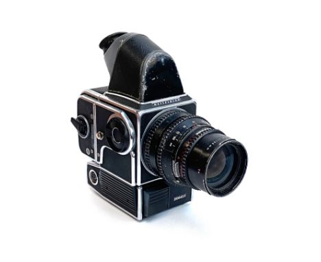 A Hasselblad 500ELX camera, with a Hasselblad Carl Zeiss Sonnar 150mm f4 lens, no. 6109458 